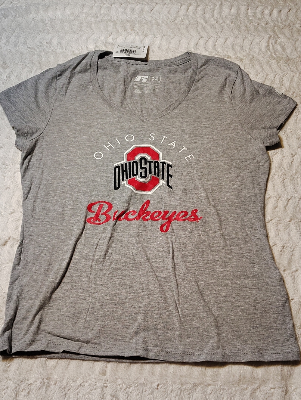 Ohio State Buckeyes Gray Logo Tee